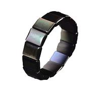 BDSHGRDH Classic Natural Rainbow Eye Stone Black Obsidian Bracelet Hand Wrist Energy Row Amulet Bracelets for