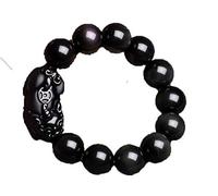 BDSHGRDH Natural Obsidian PiXiu Bracelet