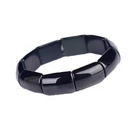 BDSHGRDH Natural Rainbow Purple Green Eyes Black Obsidian Stone Bracelets for Women Wrist Bracelet Energy Hand Row