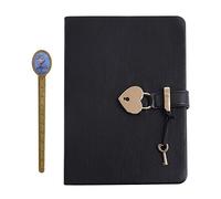 BDSHGRDH notebook， A5 Journal Writing Vintage Classic Password Diary with Lock 160 Sheets for Art Sketchbook,Travel Meeting s