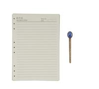 BDSHGRDH notebook， B5 Lined Loose Leaf Paper Refills 9-Ring Refillable 80 Sheet