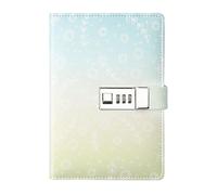 BDSHGRDH notebook， B6 Password Book Simple Style Hand With Lock Fresh Diary(Green)