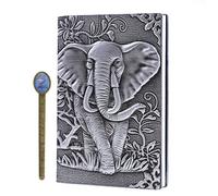 BDSHGRDH notebook， Refillable Leather Journal A5 Hardcover Binder Executive DaiPersonal Planner Card Slot Built-in with Book Ruler