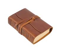 BDSHGRDH notebook， Thick Genuine Leather Journal Book 400P 165mm*115mm*40mm Blank Paper Sketchbook Hand Made Band