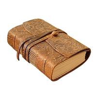 BDSHGRDH notebook， Thick Leather Journal Book 400P Blank Paper Sketchbook Hand Made Band