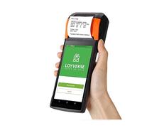 BDSHGRDH photo printer， Mini label printer 4G V2 Pro Mobile Handheld POS System With Printer Wireless Wifi PDA Distribution Label Receipt(V2 Pro With Base)