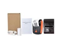 BDSHGRDH photo printer， Wireless Mini Printer Portable Receipt Bluetooth 58mm(Orange Printer)