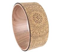 BDSHGRDH pilates ring， Mandala Natural Cork Massage Wheel Back Bend Pilates Yoga Circle Strongest For Pose Perfect Foam Roller