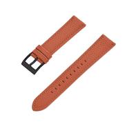 BDSHGRDH Pocket Watch， Genuine Leather Watch Strap Quick Release Watchbands for Wristband Accessories(Orange Black,22mm)