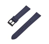BDSHGRDH Pocket Watch， Genuine Leather Watch Strap Quick Release Watchbands for Wristband Accessories(Blue Black,20mm)