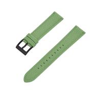 BDSHGRDH Pocket Watch， Genuine Leather Watch Strap Quick Release Watchbands for Wristband Accessories(LightGreen Black,20mm)