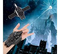 BDSHGRDH Spider Web Launcher， Can Crawl Small Objects,Web Shooter,USB Charging Superhero Launcher Glove Wrist Toy Cosplay(Black)