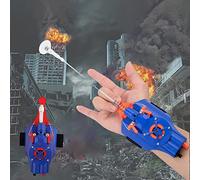 BDSHGRDH Spider Web Launcher， Toy Kids Plastic Cosplay Glove Hero Launcher Wrist Set Funny Children's Educational Toys,9.8 Feet Range(Blue)