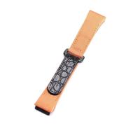 BDSHGRDH watch strap， watchband， Men Nylon Canvas Stitching Genuine Leather Watchband(Orange)