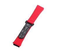 BDSHGRDH watch strap， watchband， Men Nylon Canvas Stitching Genuine Leather Watchband(Red)