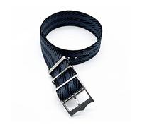 BDSHGRDH watch strap， watchband， Premium Quality Nylon Nato Strap Luxury Watch Band(Black gray,20mm)