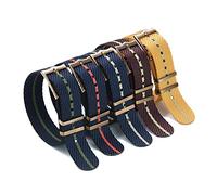 BDSHGRDH watch strap， watchband， Premium Quality Nylon Nato Strap Luxury Watch Band(Olive red,20mm)