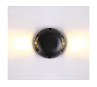 BDSHL Deck Light LED Ground Light IP67 Waterproof Outdoor Surface Mounted Lighting for Yard Way Step Lighting Two-towards Landscape Light (Color : 2-Warm white, Size : 2 * 4w-220v)