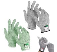 BDSHUNBF 2 Pair Cut Resistant Gloves, Protection Cut Proof Gloves, Resistant Kitchen Safety Gloves High Performance for Oyster Shucking, Wood Whittling Knife Protection Glove Anti Cut Gloves