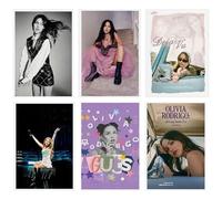 BDSHUNBF 6 PCS Olivia Album Cover Poster, Music Canvas Wall Art for Bedroom and Living Room Aesthetic Decor