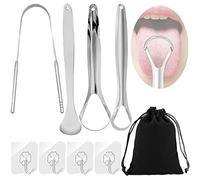 BDSHUNBF 9 Pack Professional Tongue Scraper, Tongue Cleaner, Fights Bad Breath, Cleaner Rustproof Use After Toothbrush for Fresh Breath, Tongue Scrapers for Adults, Kids