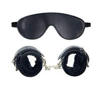 BDSM Adult Toys Gay Sex Toys Kinky Handcuffs Bondage Eye Mask SM Handcuffs Sex Blindfold Sleeping Mask Suitable for Sexual Play Bedroom Handcuff Set -G9