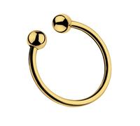 BDSM Ball Lock Scrotum Stretcher Metal Penis Bondage Cock Ring Delay Ejaculation Stainless Steel Male Sex Toys for Men Gold 25Mm