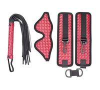 BDSM Bondage Handcuffs and Sex Whip for Women Sex Toys Blindfold Handcuffs Restraint Fetish for Couples Adult SM Games Sexual