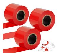 BDSM Bondage Restraints Tape Set - Adult Toy Sexual Restraint Tape Reusable Pull-up Binding PVC Static Electrostatic Tape for Couples 82ft (3 Rolls)Red