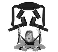 BDSM Bondage Set Bed Restraints with 2 Handcuffs and 2 Ankle Restraints | Restraints Kit Sex Toy Extremely Sexy Toys Adult Sex Swing Toy Adjustable Thigh Bondage Bed Play for Women Couples Beginners