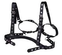 BDSM Breast Bondage Harness Belt Sexy Exotic Punk Gothic Clothing SM Bra Chest Straps for Women Leather Bed Restraint Sex Toy Gothic Custume