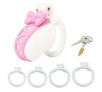 BDSM Chastity Cage for Role-Play, Penis Chastity Device Set with Bow Design -UKGA07ZP (Same &Cheaper:A)