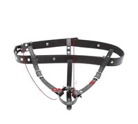 BDSM Chastity Forced Orgasm Adjustable Belt for Vibrator Dildo Leather Bondage Strap-on Harness Sex Toys for Women Couples