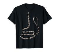 BDSM Collar Leash T-Shirt | Naughty Kinky Sub Slave Devotion T-Shirt