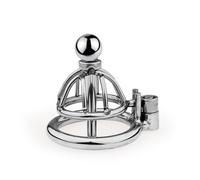 BDSM Fetish Scrotum Bondage Chastity Lock Urethral Catheter Stainless Steel Penis Rings Cock Ring Penis Plug Male Chastity Device Sex Toys for Men White 45Mm Flat Ring