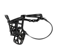 BDSM Gag Puppy Leather Mask Fetishs Puppy Play Slave Pet Role Play Adult Sex-Products Nightlife Couple Erotic Games Supplies Black B One Size