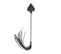 BDSM Heart Whip Slave Flirting Leather Horse Whip Spanking Flogger Tassel Bondage Restraints Sex Toys for Couples BDSM Toys Black One Size