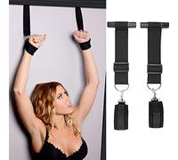 BDSM Kit Restraint Sex Kits Bondage Set Hanging Wrist Cuffs Door Hanging Restraints Toy with 2 Adjustable Wrist Cuffs Handcuffs SM Handcuffs Sex Toy