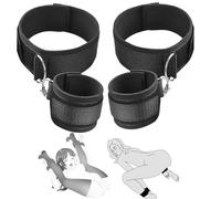 BDSM Kit Sexy Bondage Sets SM Sex Games Kit Women's Restraints Set for Couples Bedroom Restraints Sex Toys with 2 Wrist and Thigh Cuffs Set Handcuffs Sex Play Toy