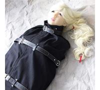BDSM Leather Full Body Bondage Bag Sexy Straitjacket Bondage Sleeping Bag Body Binder Sleeping Bag Body Restraints Hand Foot Restraints Body Harness Bondage Sleeping Bag for Couples Women Men