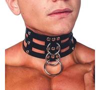 BDSM Men's Chest Strap Leader, Adjustable PU Leather Gothic Punk Chest Strap with Air Blocker, SM Role Playing Clothing Bar Nightclub Fetish Club Party Club Disguise