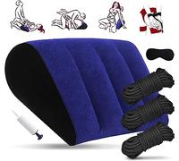 BDSM Neck to Wrist Bondage Restraints Set - Behind Back Handcuffs Collar with Blindfold Adjustable Bondage Gear & Accessories, Bed SM Games Play Sex Toys for Couples Sweater Yoga A6
