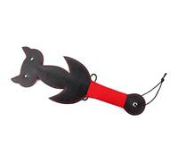 BDSM Pu Leather Whip Flogger Hand Slap with Heart Shaped Cat Claw for Couples to Enhance Feelings Sm Conditioning Stimulation Games Sex Feather Cosplay Red Type Two One Size