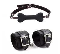 BDSM Restraint Set for Adult Sex Training -UKGC04ZP，Black，Same &Cheaper：B