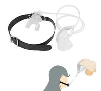 BDSM Set - Cock Cage Urine Catheter Mouth Gag 3 in 1,Silicone U Shape Urine Opener Gag Piss from Male Chastity Sleeve Penis Cage to Urinal Mouth Plug Fetish Slave Sex Toys for Men Gay Couples