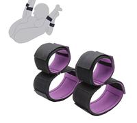 BDSM Sex Bondage Restraints Strap Handcuffs Wrist to Ankle Cuffs Sex Bondage Kit for Bed Restraints Adjustable Soft Leg Strip for Adult Couples Sex Games Slave Roleplay