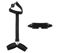 BDSM Sex Bondage Restraints with Ball Gag & Blindfold Couples Sex Toys, Adjustable Neck to Wrist Restraint Kit Back Handcuffs Collar Sex Bed Adult Toys, Bondage Gear & Accessories Sex Thing for Couple