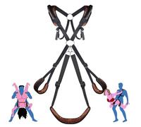 BDSM Sex Bondage Sex Swing with Waist Straps Support,Couples Sex Toys Adjustable Straps Soft Plush Padding Mat,Sex Restraints Love Slings Bondage Gear,Holds up to 300lbs