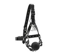 BDSM Sex Toy for Women Erotic Mouth Plug Open Mouth Gag Fetish Slave Restraints Sex Toys Silicone Adjustable Strap Bondage Restraints
