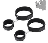 BDSM Sex Toys Restraints, Couples Sex Bondage Handcuffs Adjustable Sex Bondage Wrist Straps Wrist-to-Thigh, with Adjustable Leg Straps Handcuffs for Couple